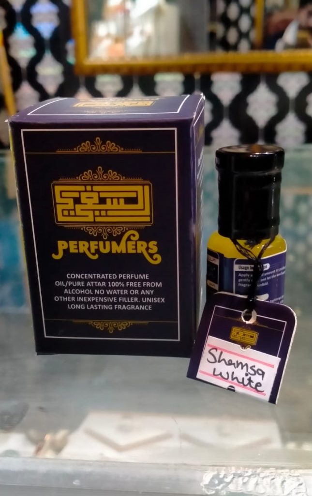 Shamsa White Attar – Elegant Long Lasting Unisex Concentrated Perfume ...