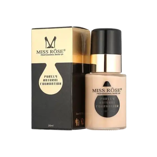Miss Rose Foundation Beige 3 – Smooth & Natural Full Coverage Makeup