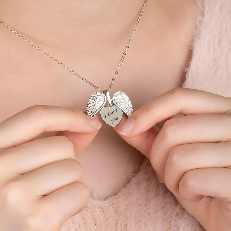 The Angel’s Embrace Necklace – Elegant Symbolic Jewelry with Timeless Charm