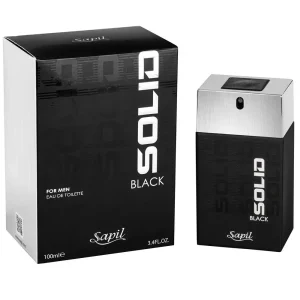 Sapil Solid Black Perfume for Men 100ml – Long Lasting Bold Fragrance
