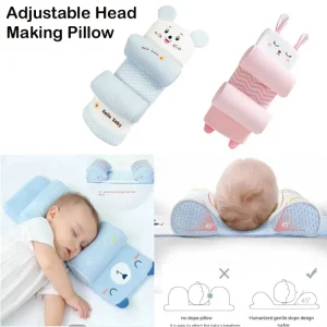 Adjustable Baby Head Shaping Pillow – Soft Support Cushion for Newborns