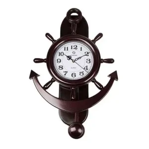 Anchor Wall Clock – Brown