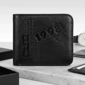 BOVI'S 1998 Embossed Genuine Leather Men's Wallet – Classic & Stylish