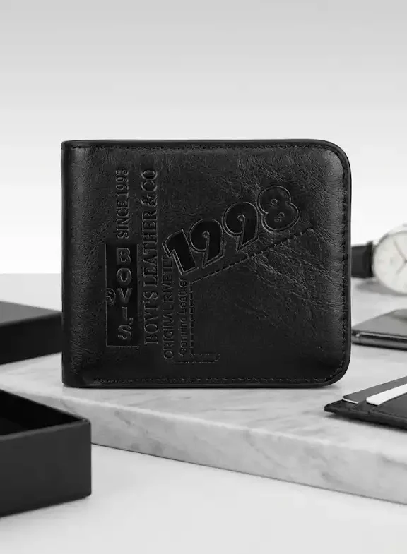 BOVI'S 1998 Embossed Genuine Leather Men's Wallet – Classic & Stylish