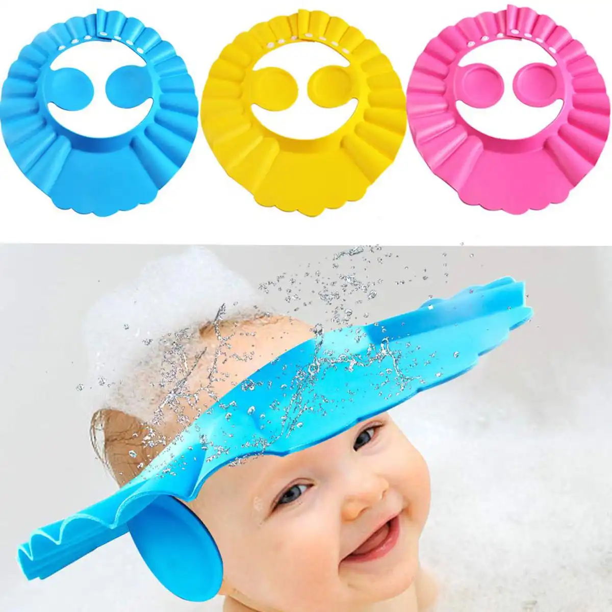 Baby Shower Cap – Waterproof Hair Washing Hat for Babies & Toddlers