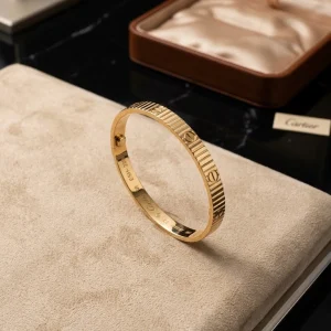 Golden Stainless Steel Screw Bracelet